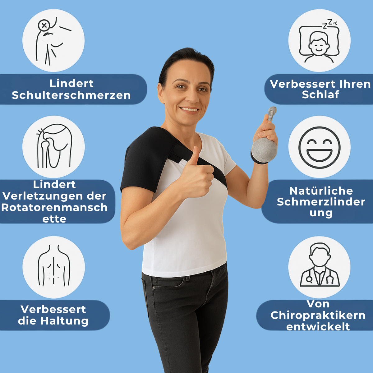 ErgoShoulder™ – Ergonomische Schulterstütze und Schutz