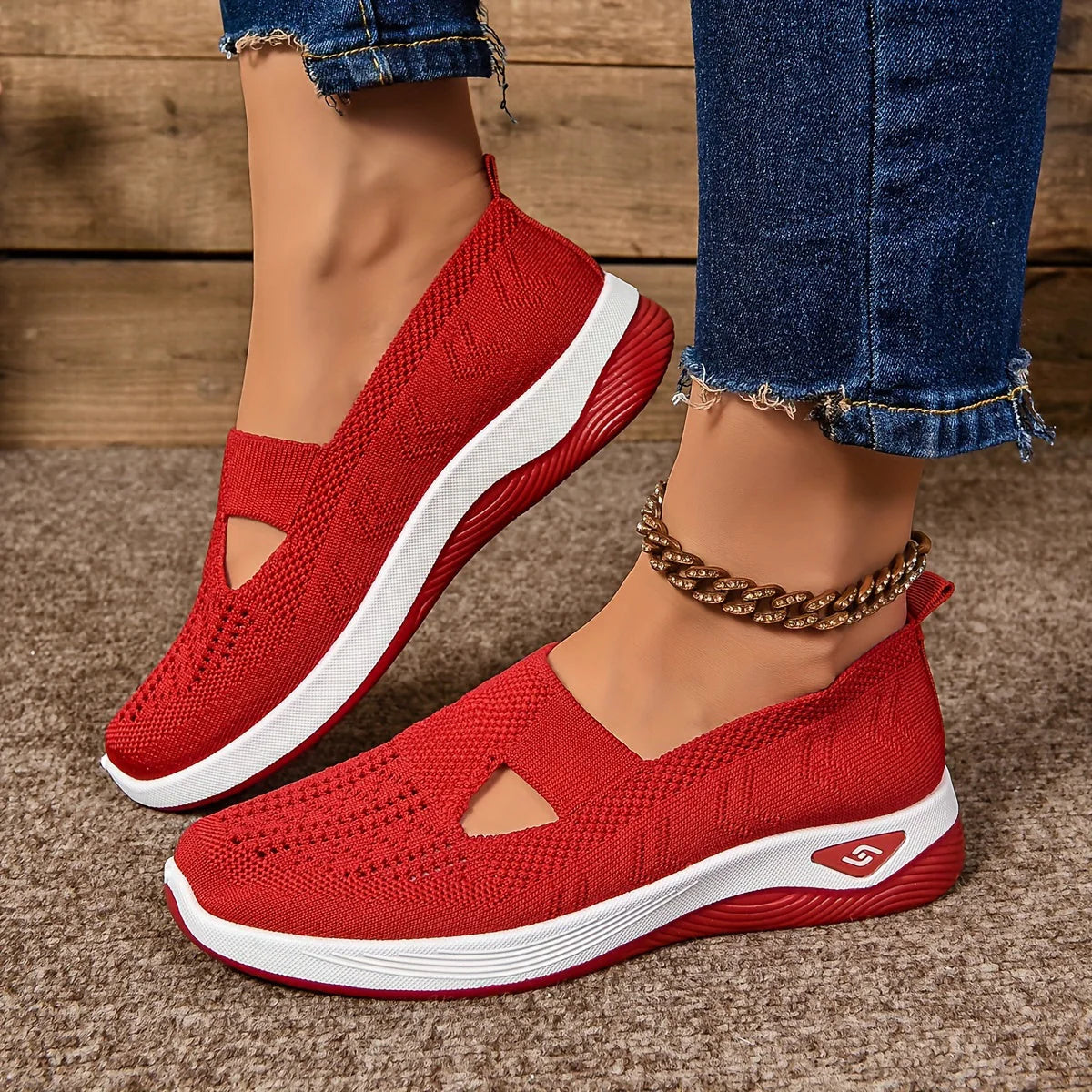 CloudWear™ – Atmungsaktive und Ultra-Komfortable Orthopädische Sneaker für Damen