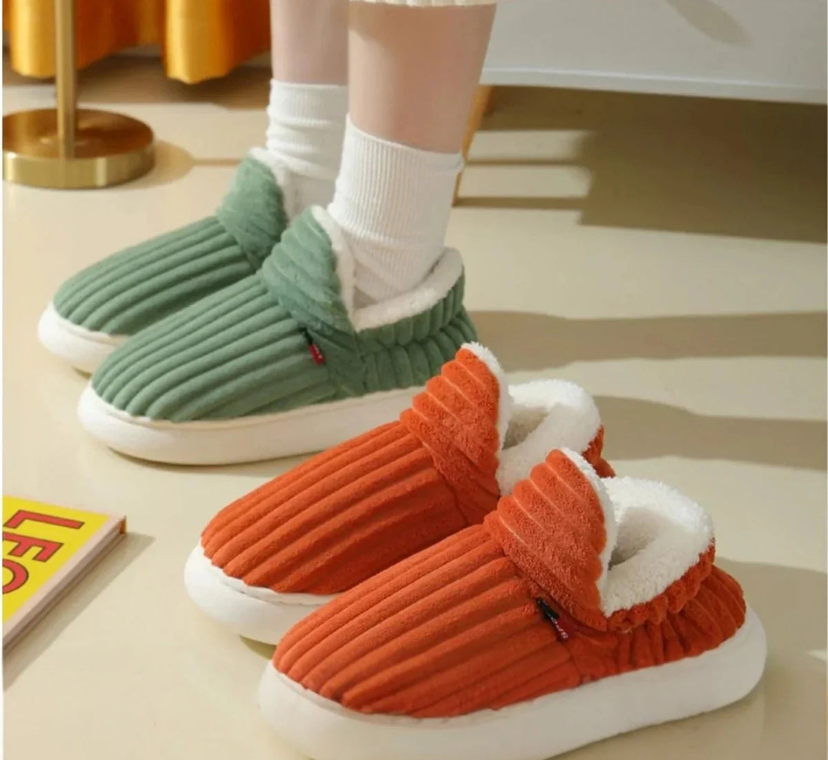 FluffEase™ Therapeutische Winterpantoffeln – Wärme jederzeit | 1+1 GRATIS