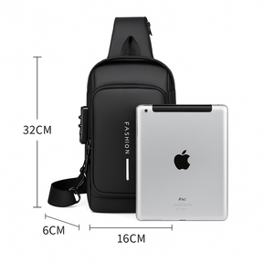 BagShoulder™ – Anti-Diebstahl-Umhängetasche mit Code und USB-Anschluss [Kaufen Sie 1, erhalten Sie 2]