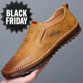 Monarch Wear – Slip-On-Mokassins aus Leder für Herren - [BLACK FRIDAY] - [1 ZAHLEN, 2 BEKOMMEN]