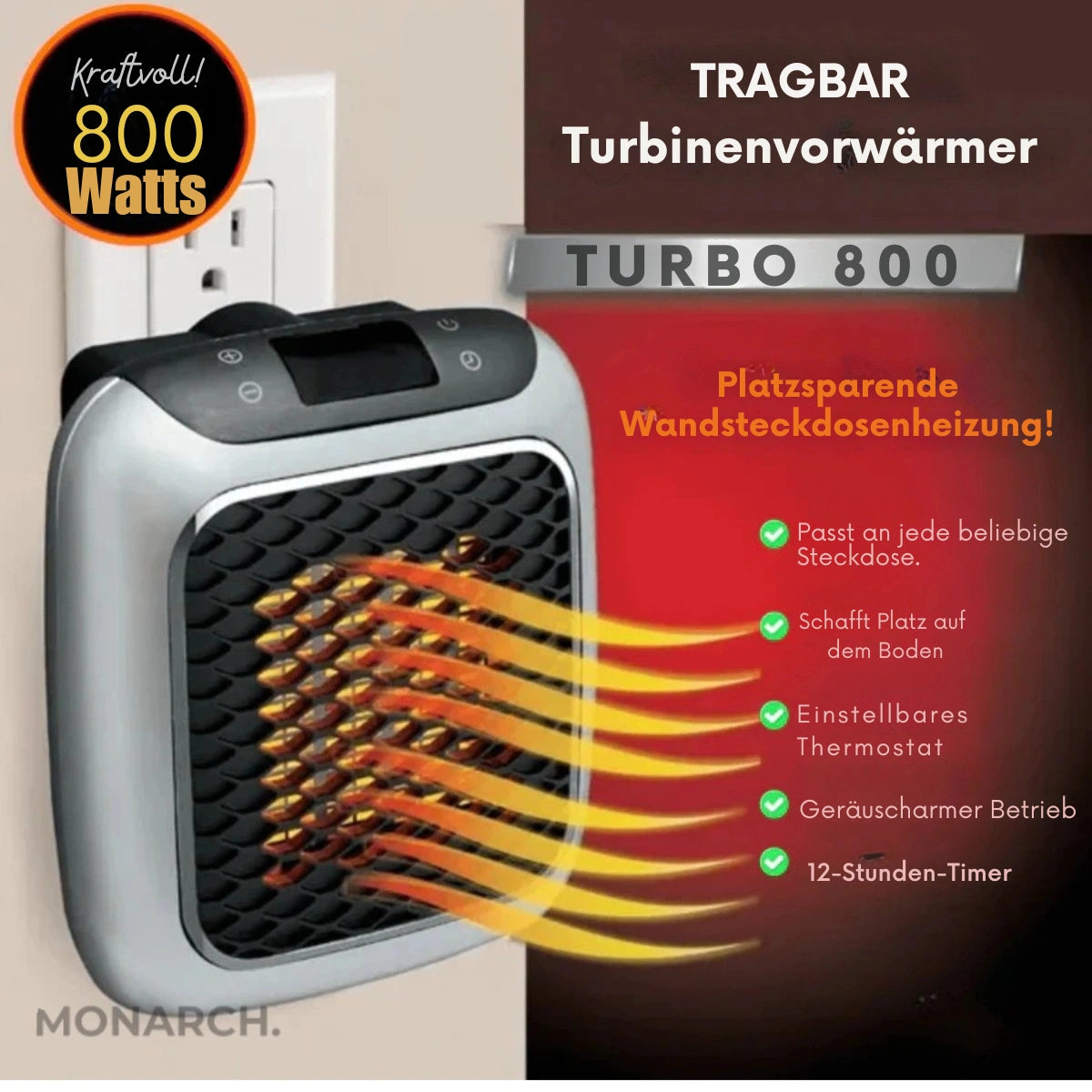 HeatWave™ - Tragbare Wandheizung