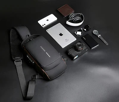 BagShoulder™ – Anti-Diebstahl-Umhängetasche mit Code und USB-Anschluss [Kaufen Sie 1, erhalten Sie 2]