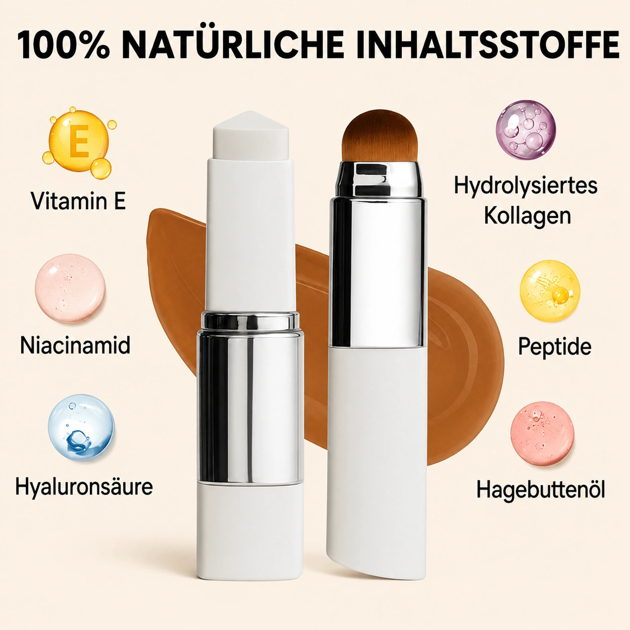 Monarch Wear | Intelligente Foundation – Integrierter Pinsel & Anpassungsfähige Pigmente – SkinMatch™