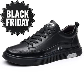 Monarch Wear - Lässige Leder-Sneaker im flachen Sportstil - [BLACK FRIDAY] - [1 ZAHLEN, 2 BEKOMMEN]