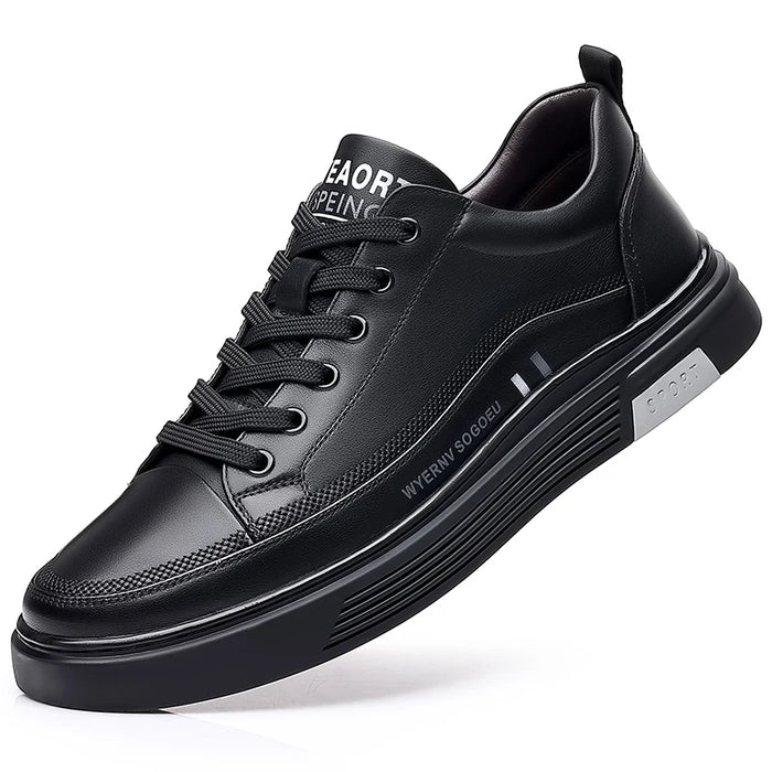 Monarch Wear - Lässige Leder-Sneaker im flachen Sportstil