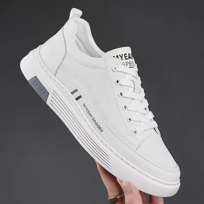 Monarch Wear - Lässige Leder-Sneaker im flachen Sportstil