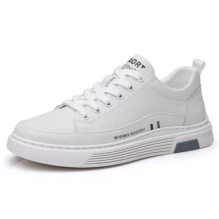 Monarch Wear - Lässige Leder-Sneaker im flachen Sportstil